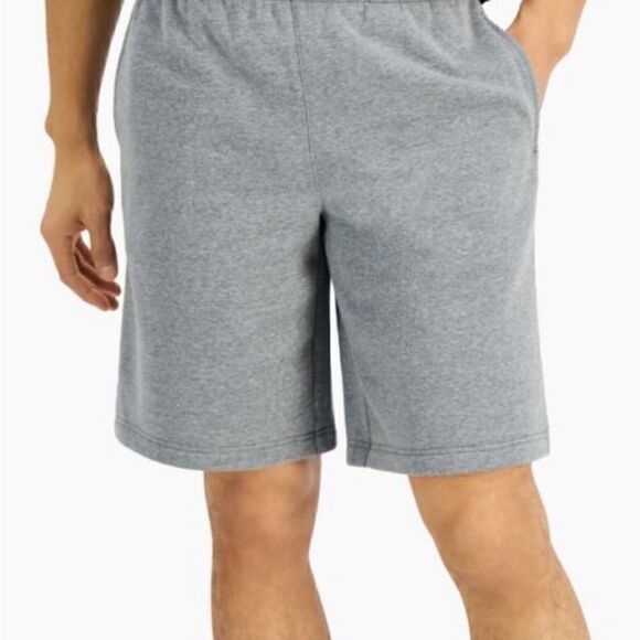 New ID Ideology Mens Fleece Shorts Stormy deep charcoal S - Picture 2 of 5